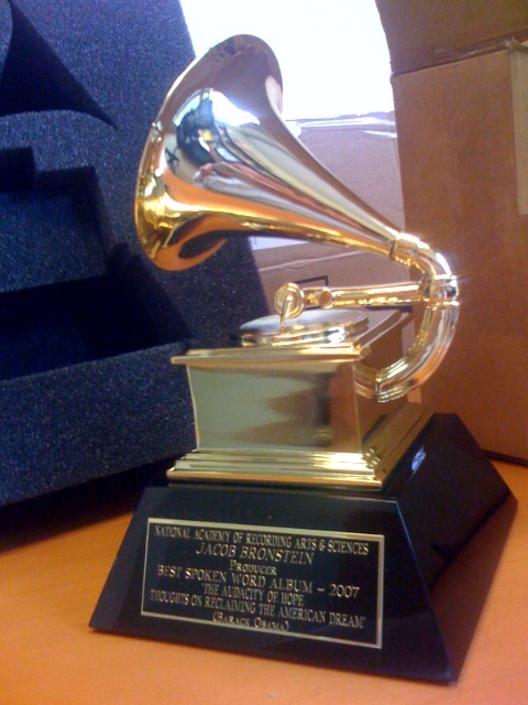 Photograph of a Grammy award