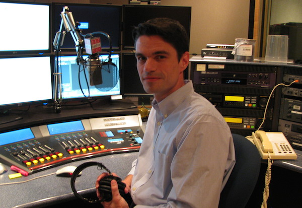 David Pitman in the News 88.7 Control Room