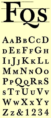 Example of Baskerville typeface