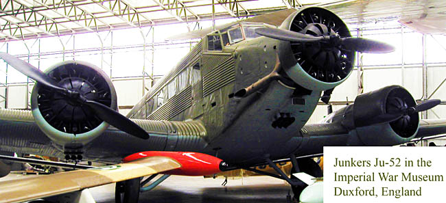 Junkers Ju-52 at the Duxford Air Museum