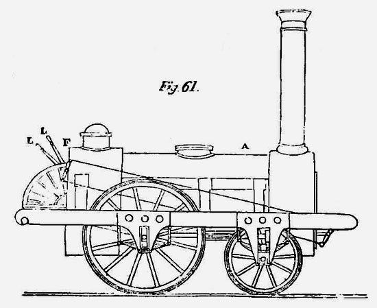 A state-of-the-art locomotive in 1835