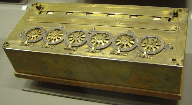 Pascal's 1652 calculating machine