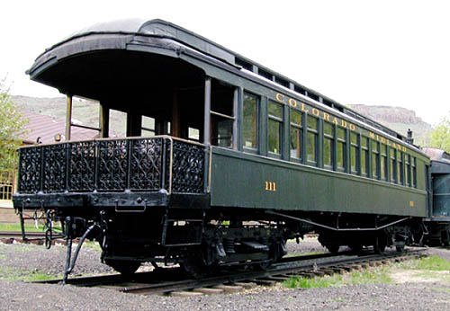 A late 19th-century luxury Pullman car, Colorado Railroad Museum, Golden, Colorado.
