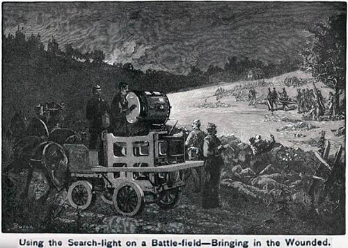 Searchlight finding wounded