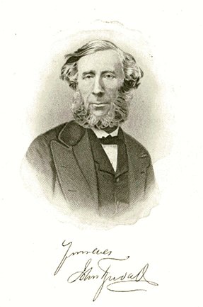 John Tyndall, from the frontispiece of his book, Forms of Water in Clouds and Rivers, Ice and Glaciers, 1874