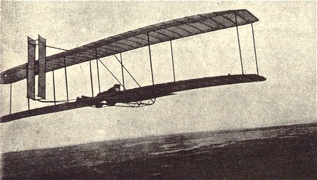 The Wright Brother's last glider in flight