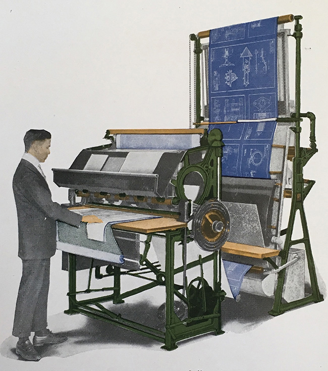 1918 commercial Blueprint machine
