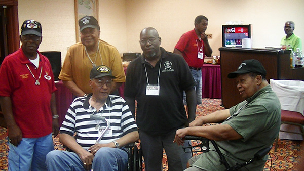 Survivors and friends of the 555th at the 2013 reunion