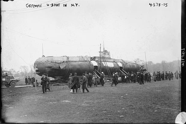 German U-boat in NY photograph