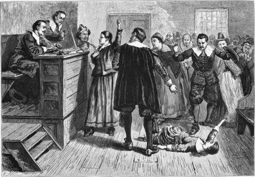 An illustration of the Salem Witch Trials