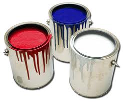 three cans of paint image