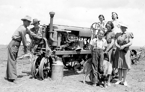 Children photographed on a farm in Oklahoma
