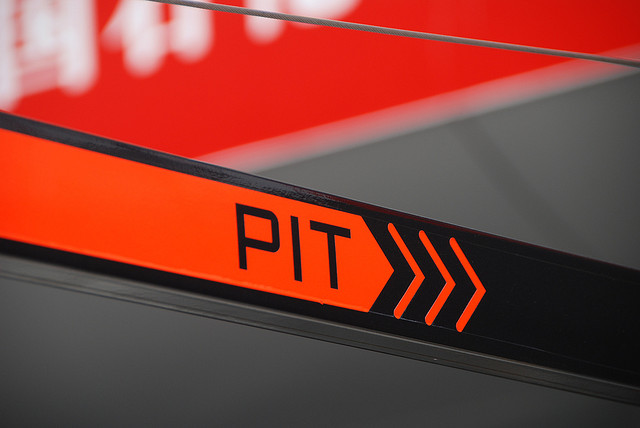 An F1 Pit Sign
