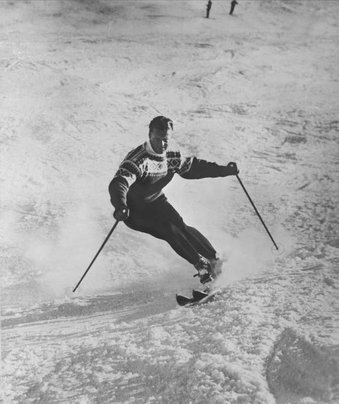 Stein Eriksen, Norwegian alpine ski racer and Olympic Gold Medalist