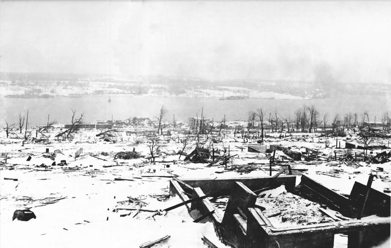 Halifax Explosion - harbour view