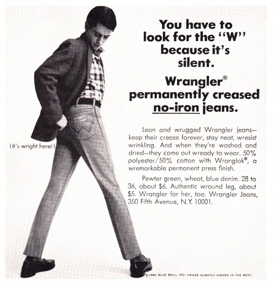 Wrangler Jeans ad