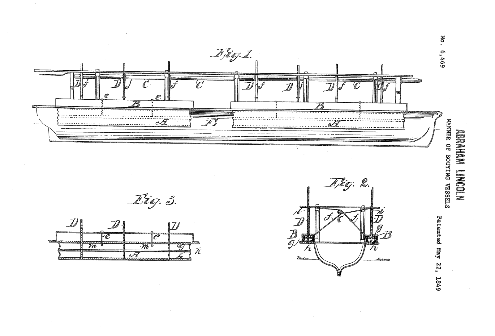 Lincoln's patent diagram