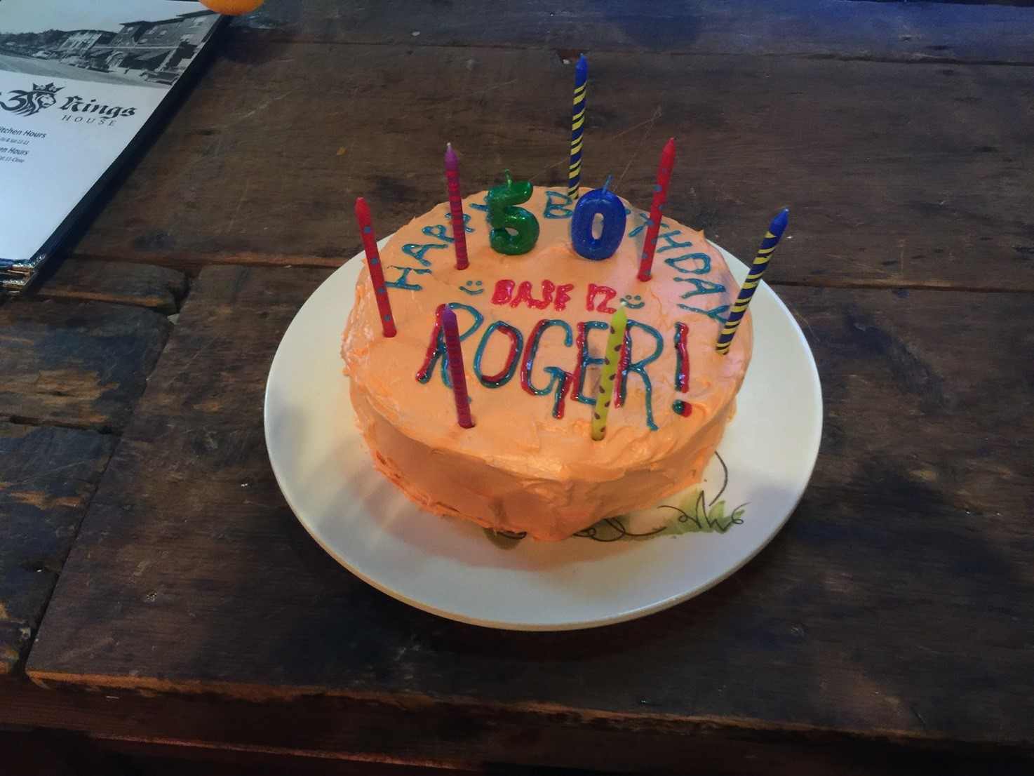 The author's 60th birthday cake, counted in Sumerian twelves.