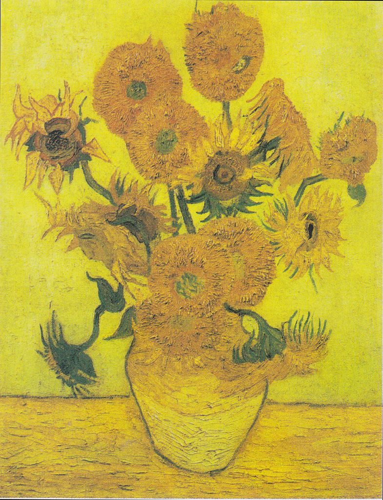 Van Gogh, Vierzehn Sonnenblumen in einer Vase, 1889