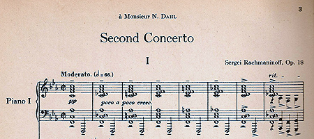 Second theme from the finale of Rachmaninoff’s Second Piano Concerto