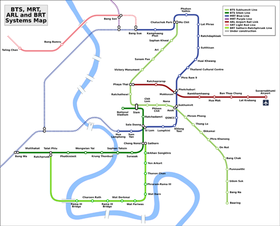 Bangkok transit map
