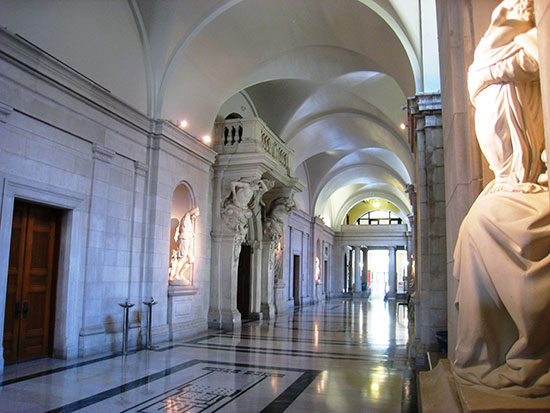 College of Fine Arts hallway