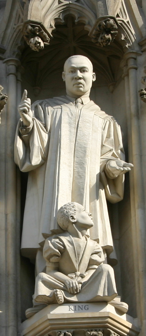King statue in Westminster Abbey