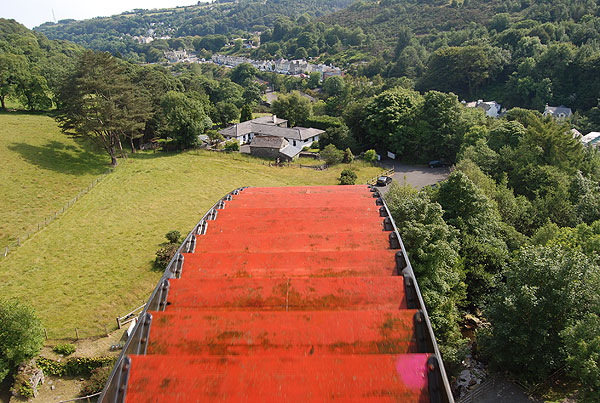 Laxey Wheel view from the top