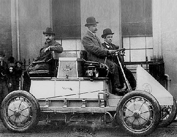 Lohner-Porsche Mixte Hybrid car, circa 1900