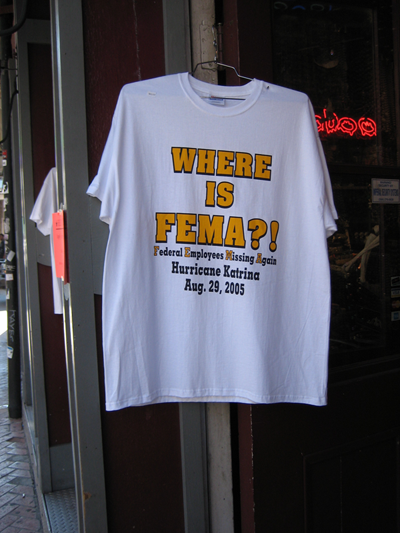 Where is FEMA t-shirt