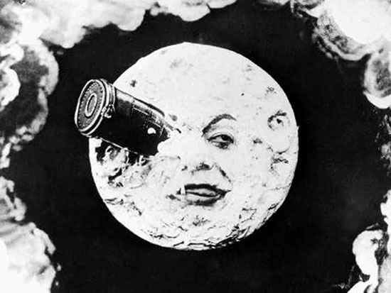 man in the moon image from the film