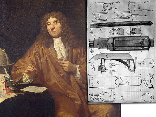 Antonie van Leeuewnhoek and his microscopes