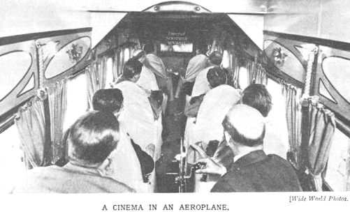 A view of luxury air travel, ca: 1927