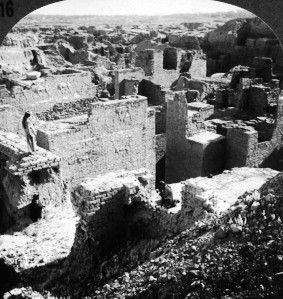 The ruins of Nebuchadnezzar's Palace in 6th-century Babylon