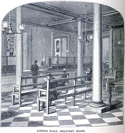 Boston Library delivery room