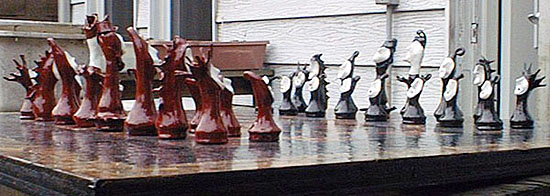 photograph of chessmen