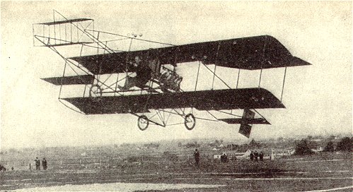 Glenn Curtiss taking off in one of his early airplanes