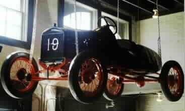 A 1919 Daytona racing car -- the kind that ran on wooden tracks.