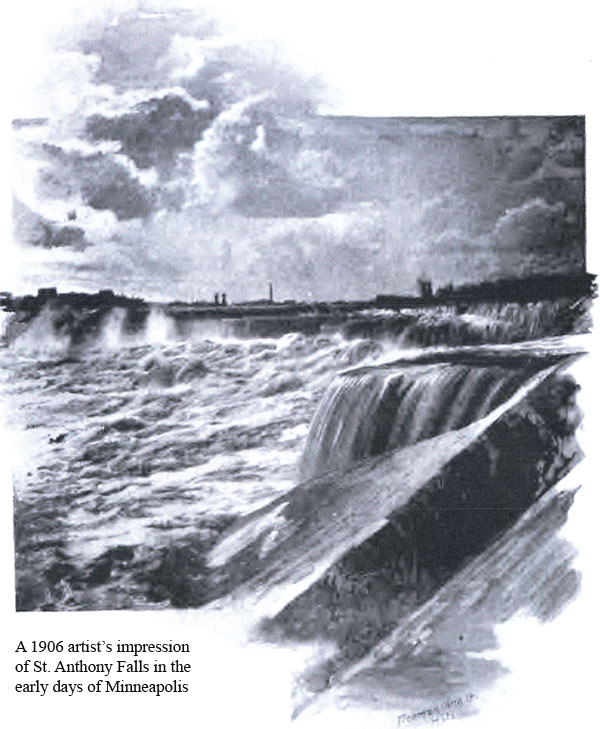 St. Anthony Falls before 1854