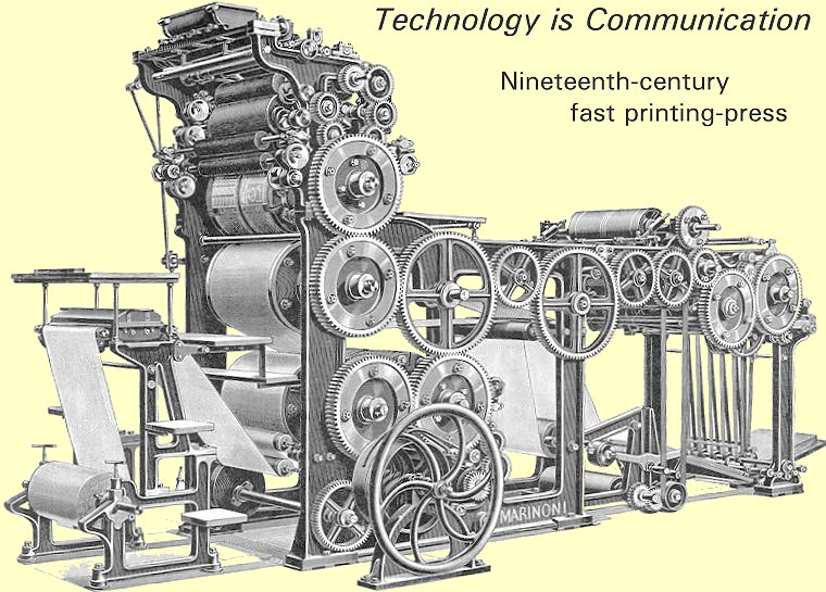 A typical nineteenth-century fast press