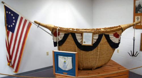 Basket for the first American balloon flight