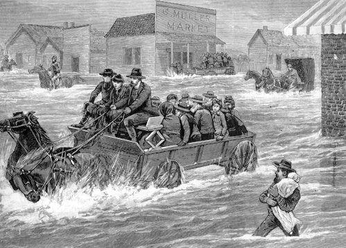 Flooding in Los Angeles, January 18-19, 1886