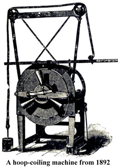 1892 Hoop coiling machine