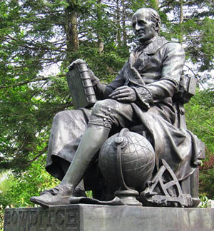 Hughes' statue of Bowditch