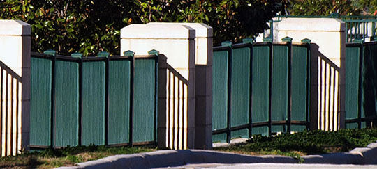 Iron bar fence, Reliant Stadium