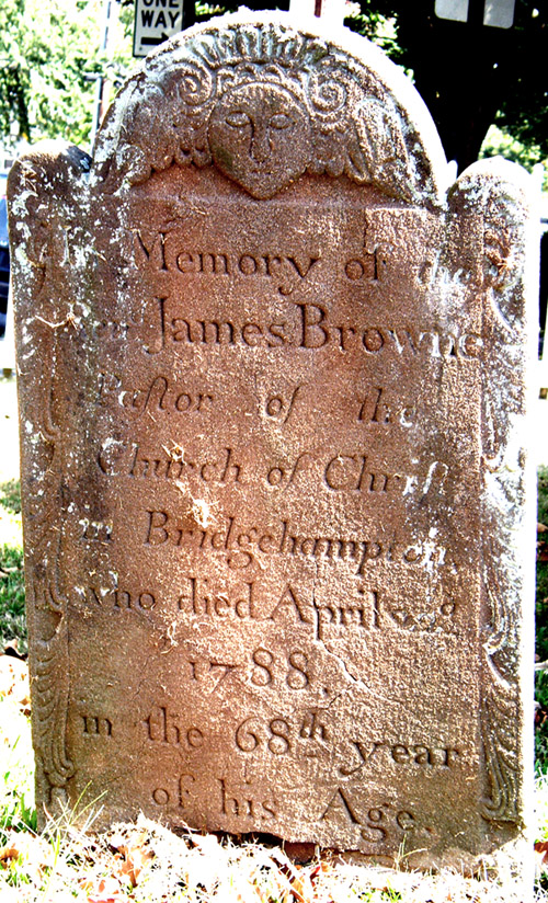 James Browne's headstone