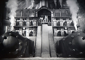 The steam powered underground from the movie Metropolis