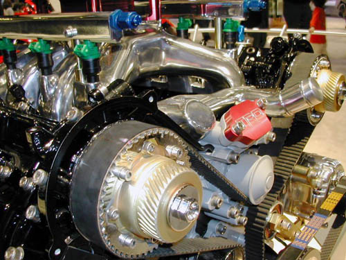 Modern automobile engine