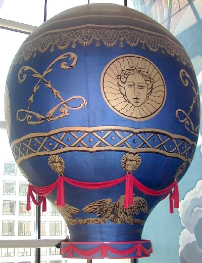 Model of the Montgolfier Brothers' balloon, National Air and Space Museum