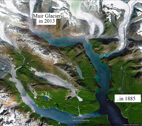 Muir Glacier ca. 2013